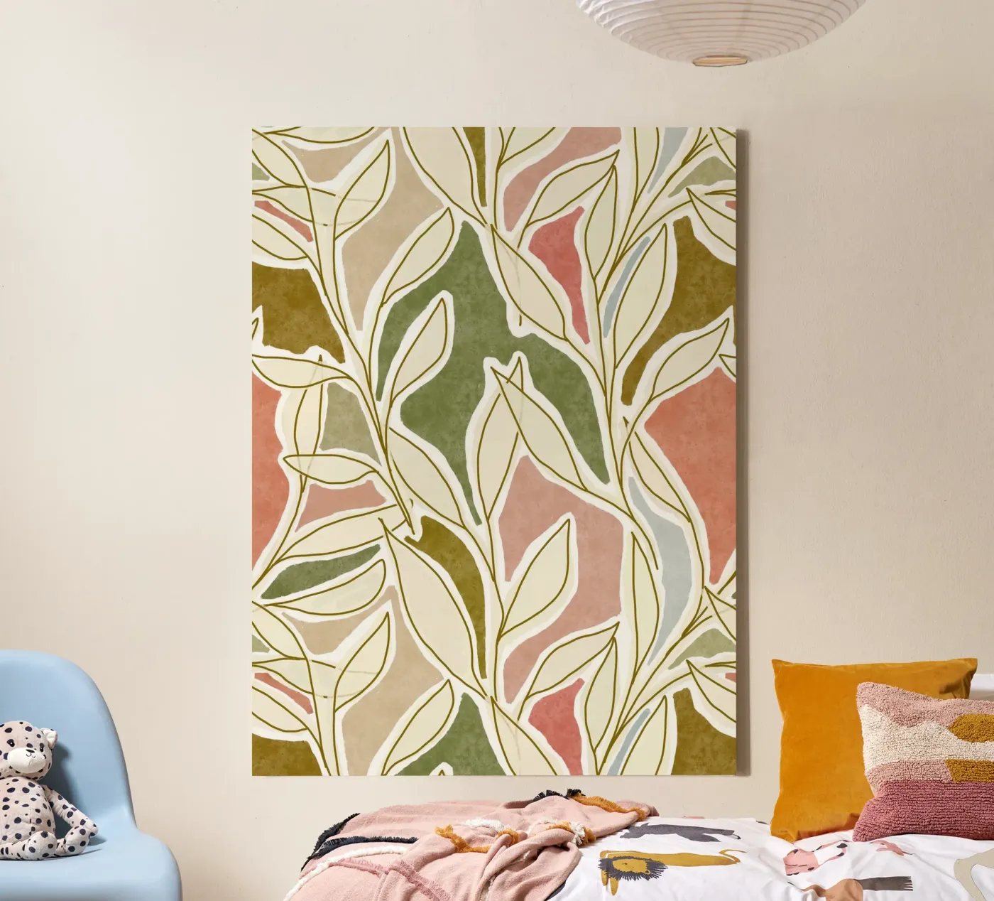 Botanical Dream Patchwork canvas van DesigndN Botanical