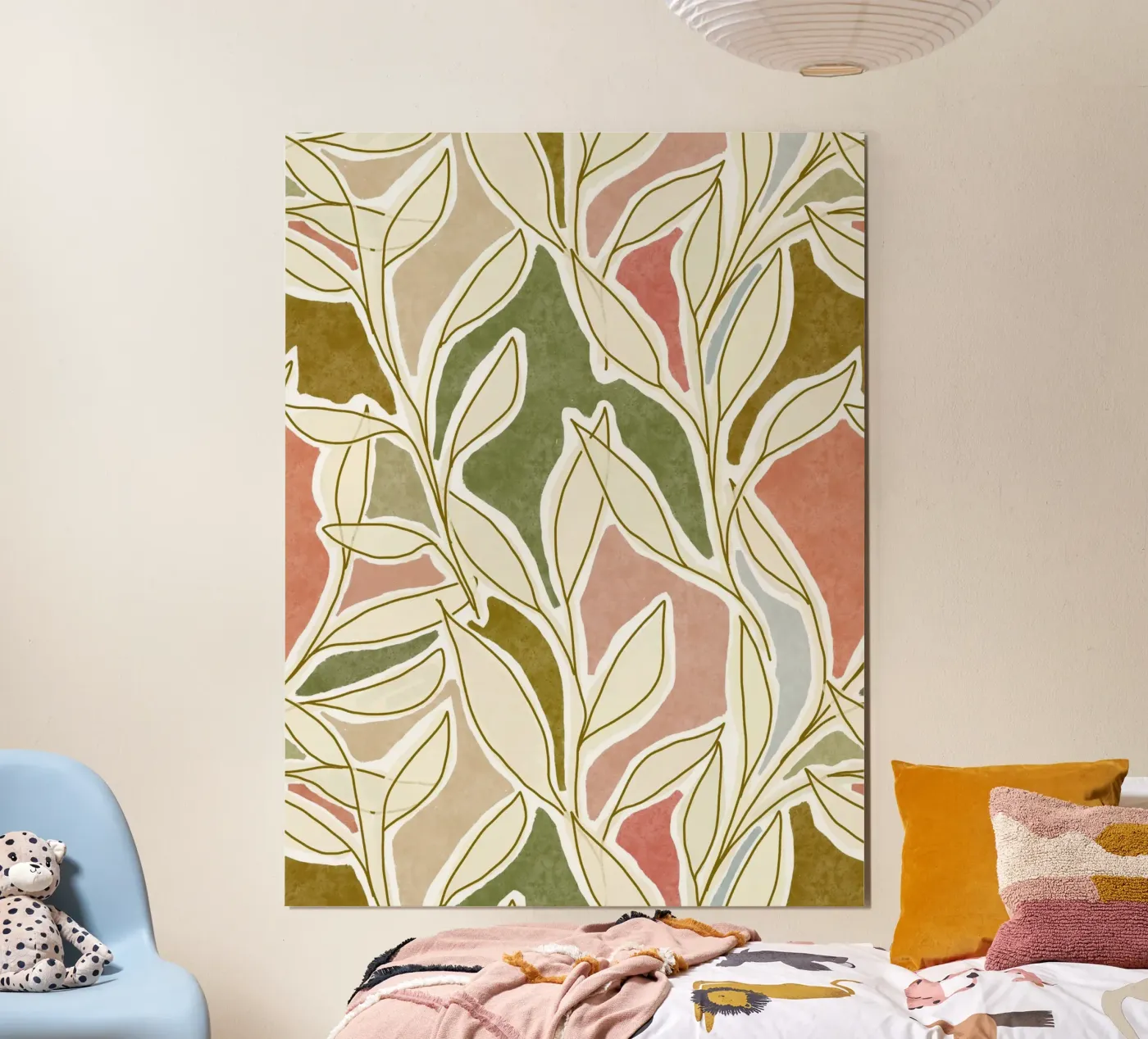 Botanical Dream Patchwork poster de DesigndN Botanical