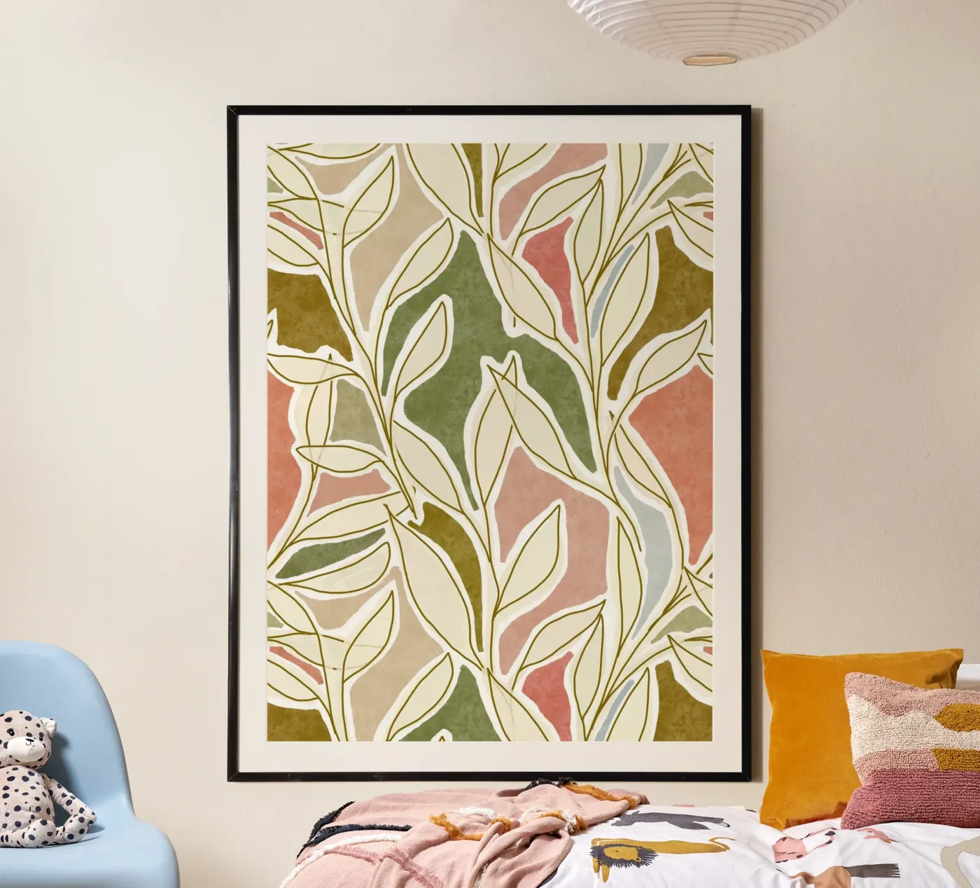 Botanical Dream Patchwork poster de DesigndN Botanical