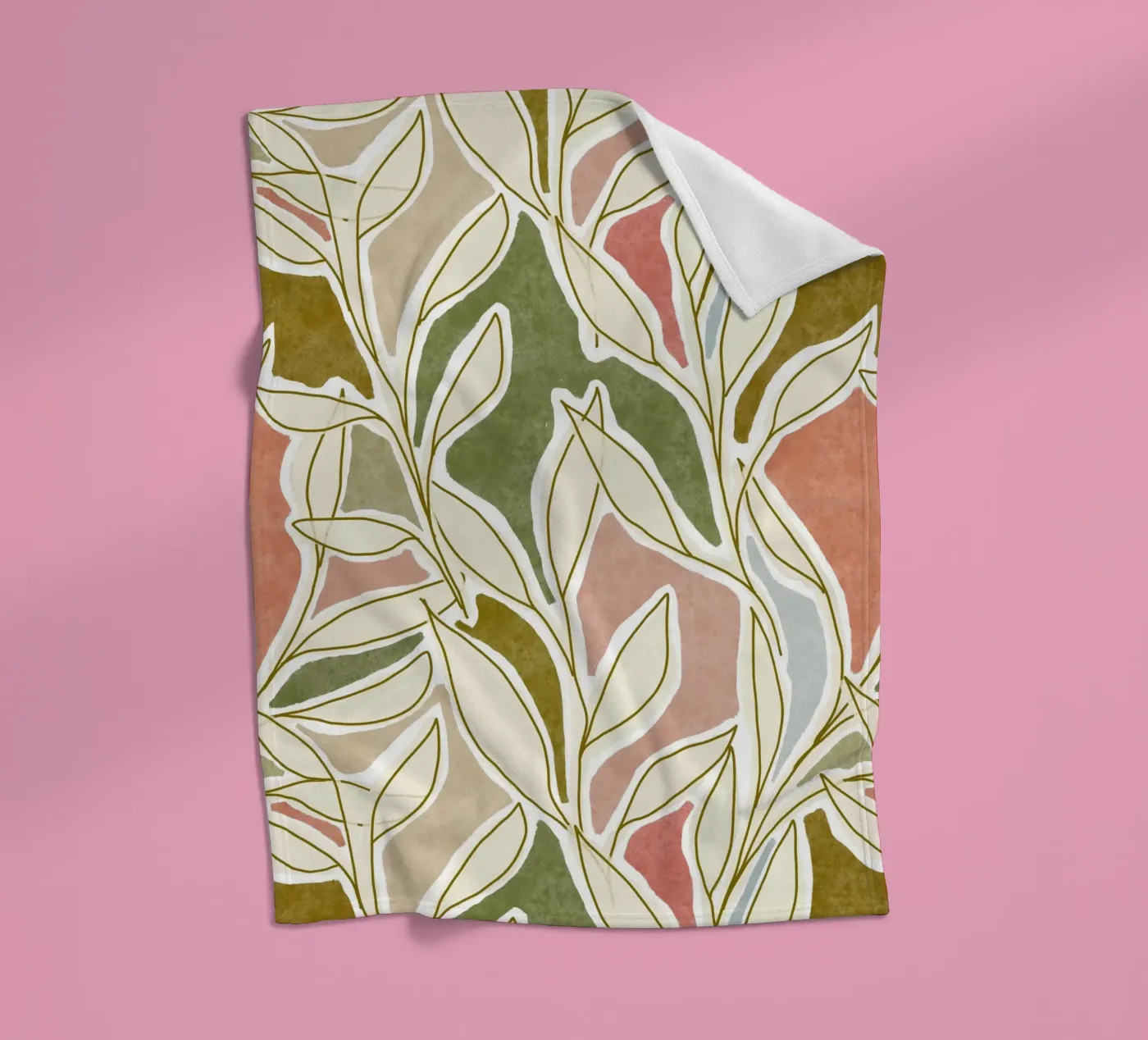 Botanical Dream Patchwork fleecedeken van DesigndN Botanical