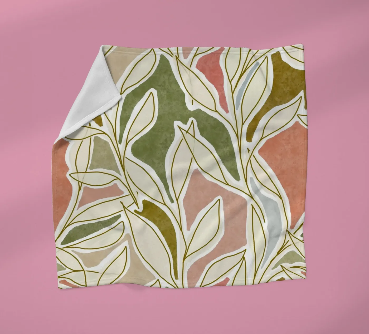Botanical Dream Patchwork fleecedeken van DesigndN Botanical