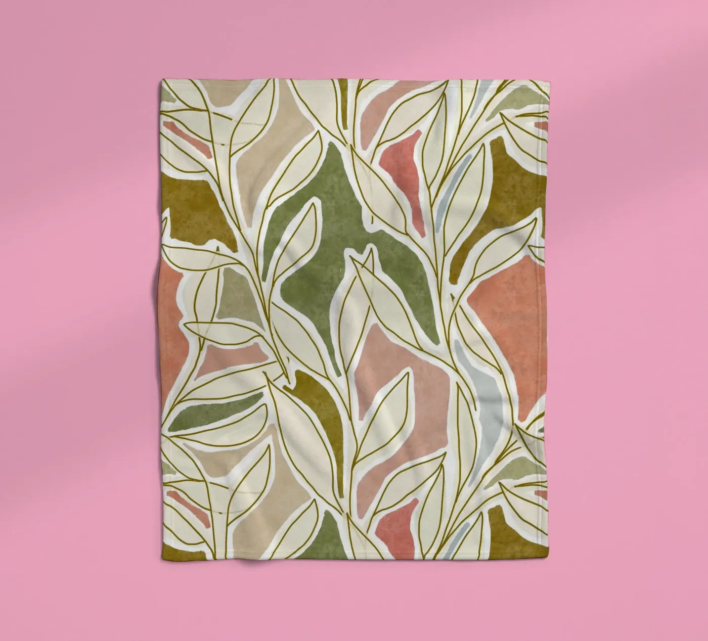 Botanical Dream Patchwork fleecedeken van DesigndN Botanical
