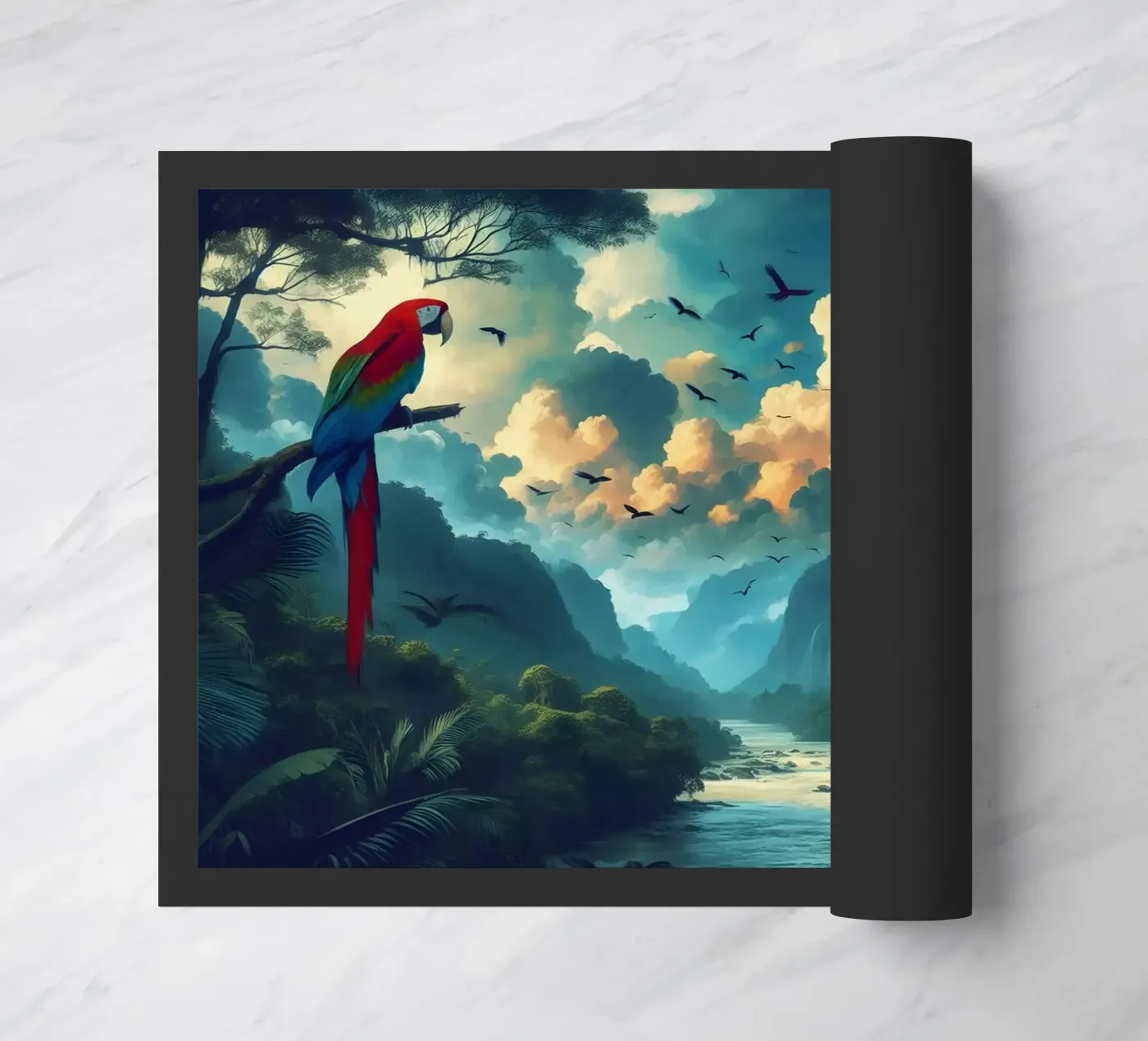 ARA ROUGE doormat by RUBIANT ART