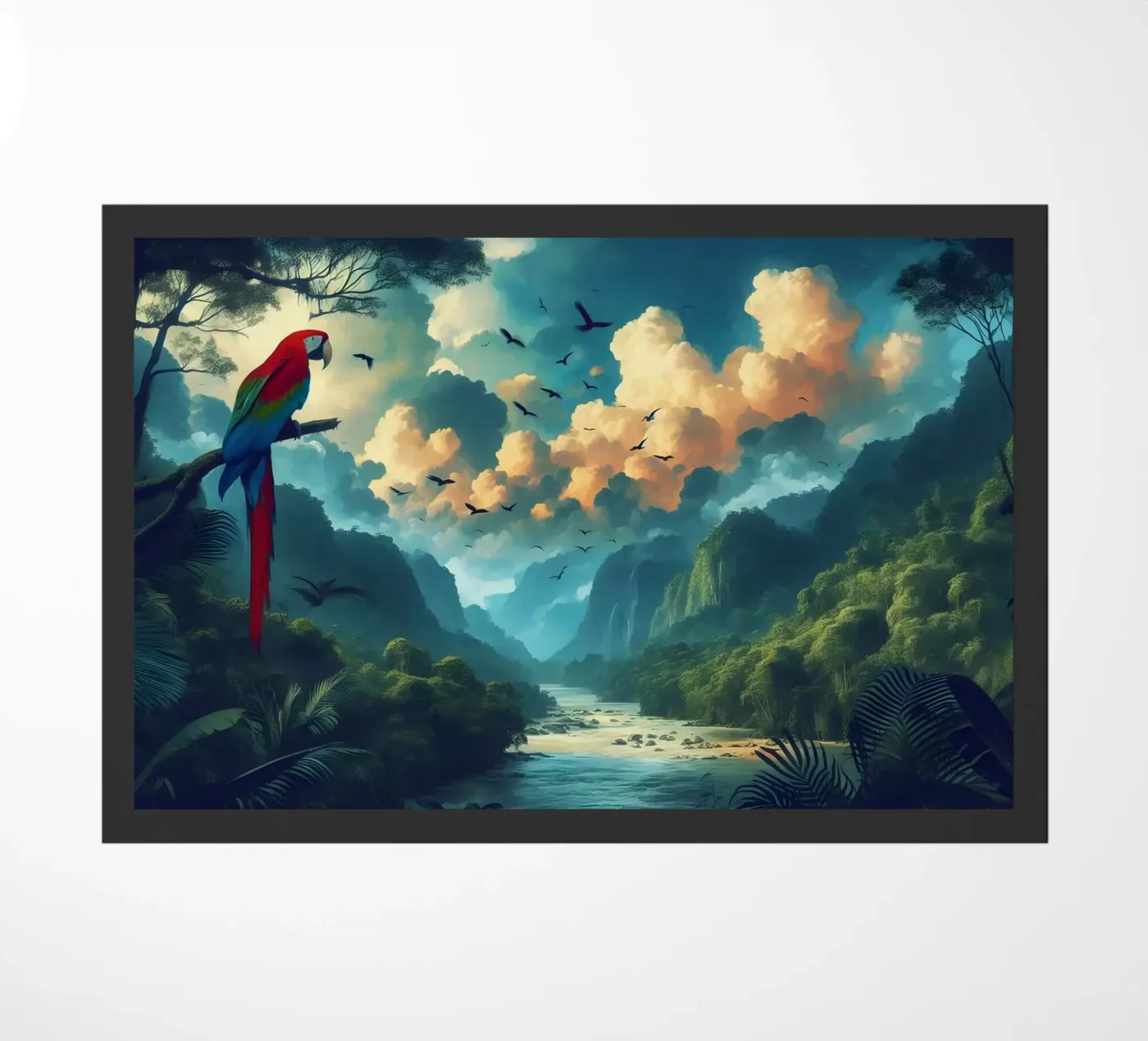 ARA ROUGE doormat by RUBIANT ART