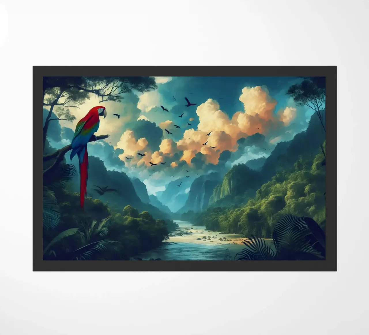 ARA ROUGE doormat by RUBIANT ART