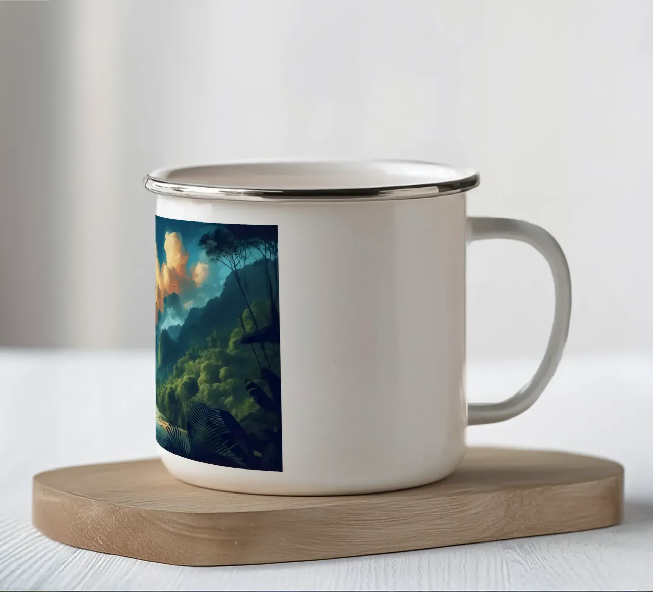 ARA ROUGE tazza in smalto da RUBIANT ART