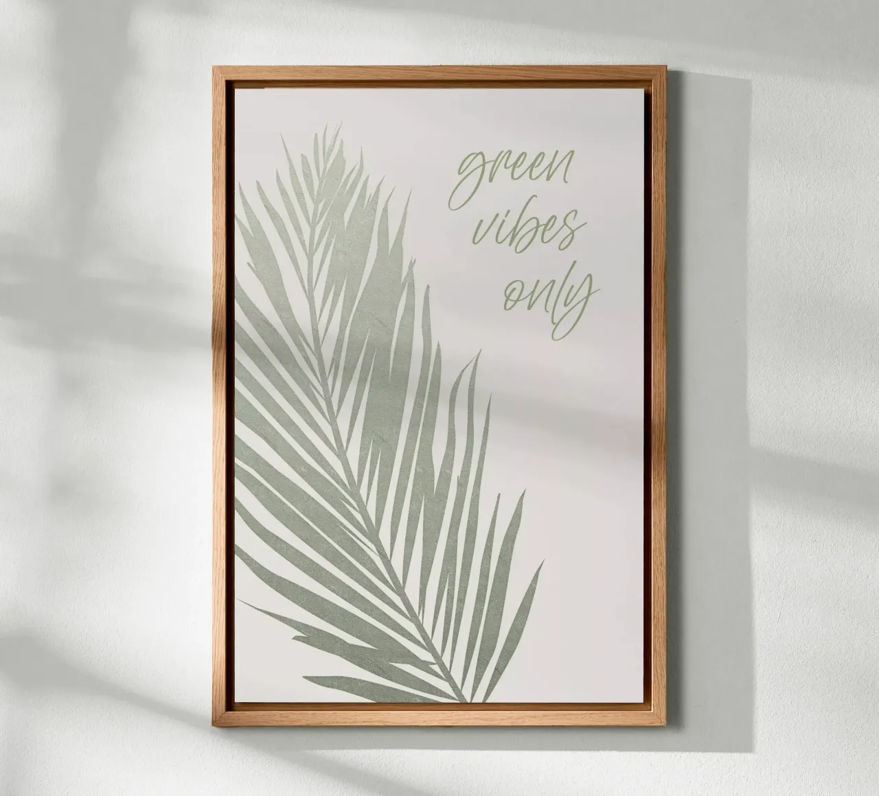 Only green vibes canvas by Melanie Viola