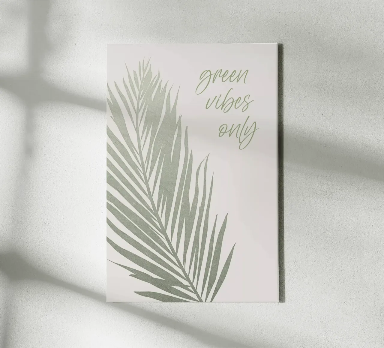 Only green vibes canvas by Melanie Viola