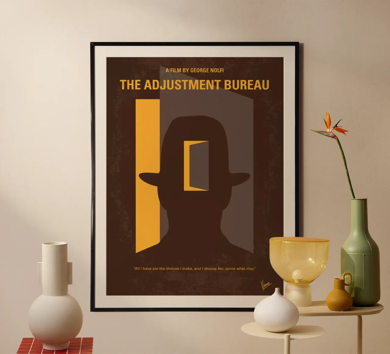 No710 My The Adjustment Bureau minimal movie poster poster da Chungkong