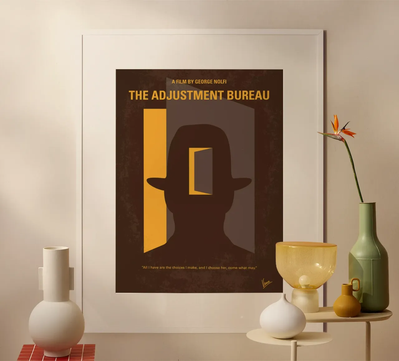 No710 My The Adjustment Bureau minimal movie poster poster da Chungkong