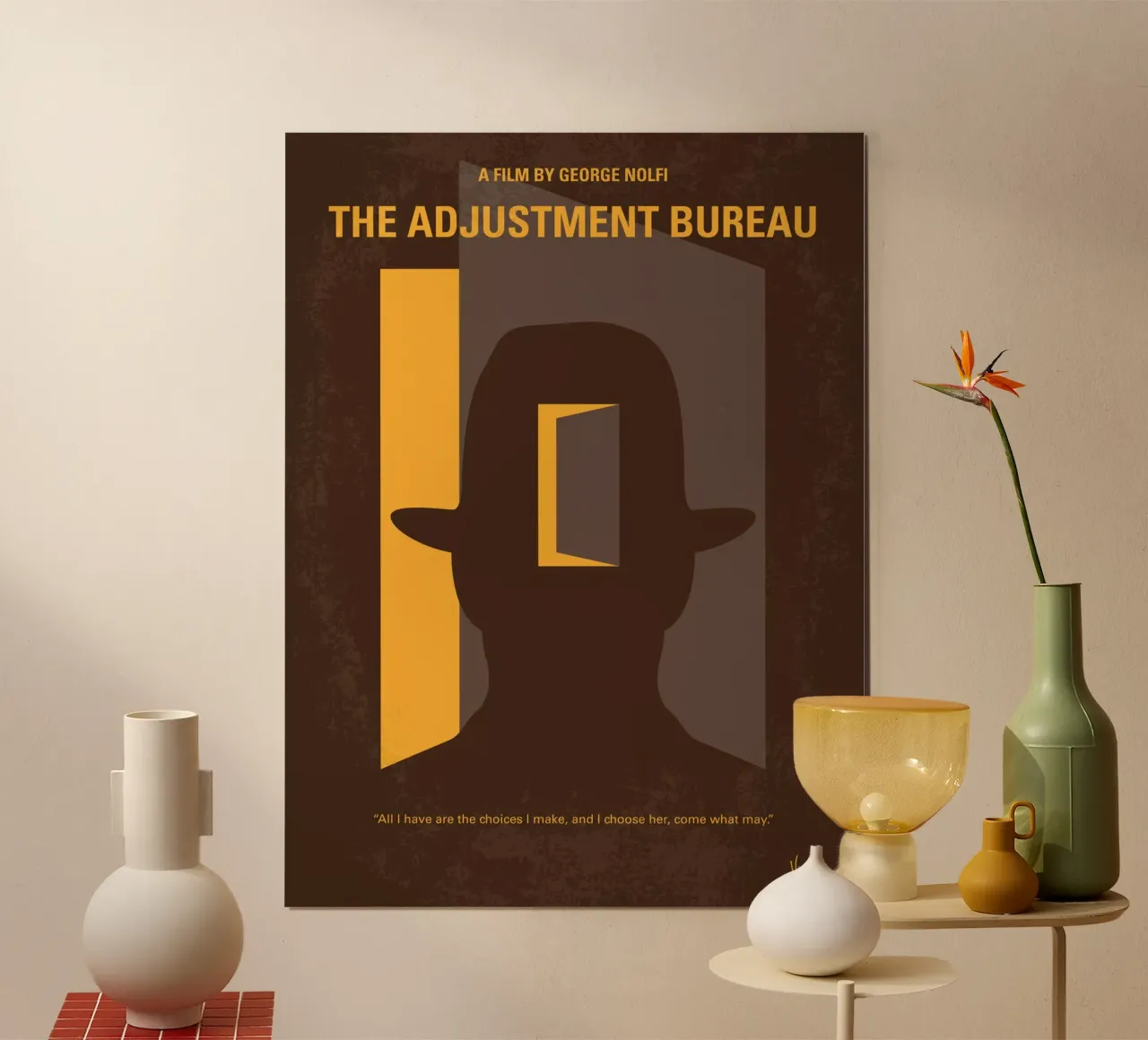 No710 My The Adjustment Bureau minimal movie poster poster da Chungkong