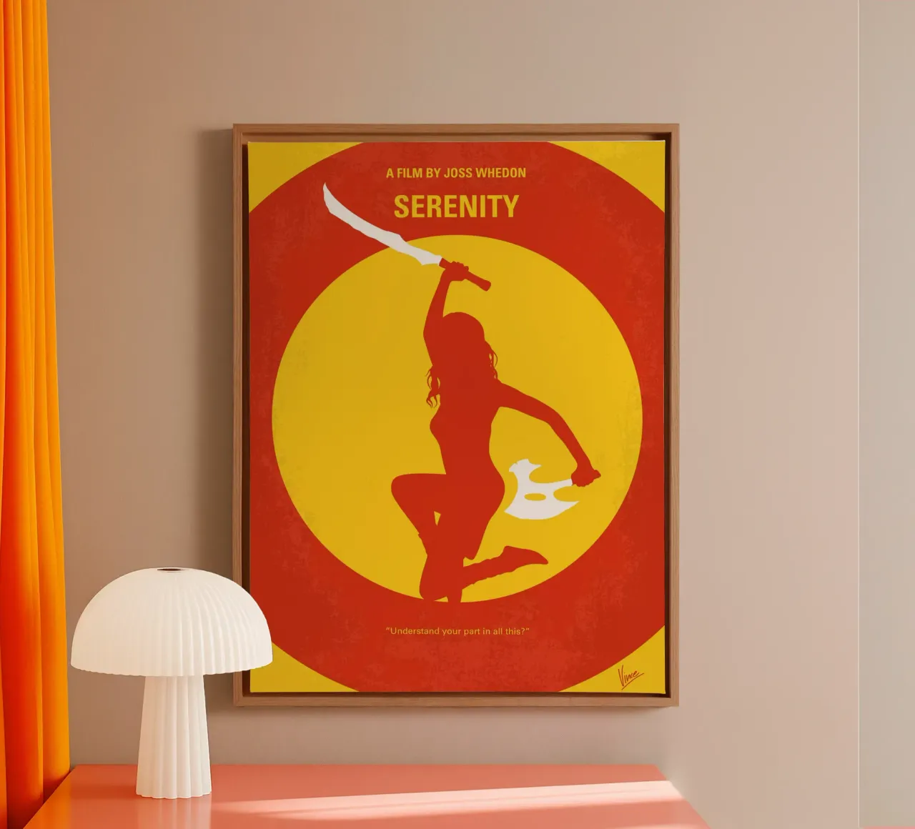No722 My Serenity minimal movie poster tela con Cornice a cassetta da Chungkong