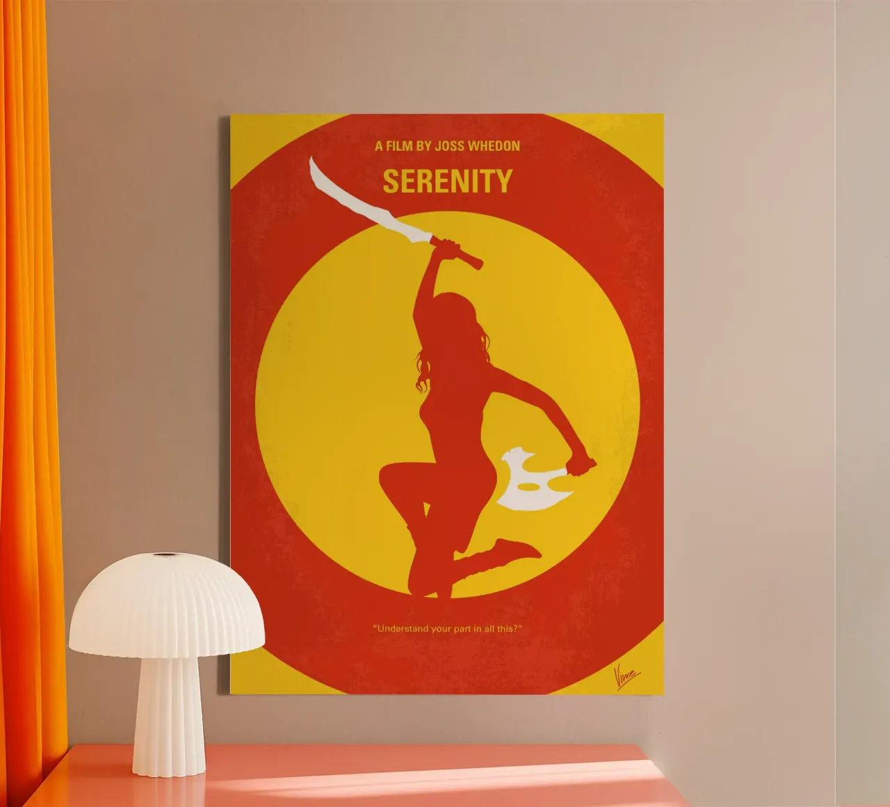 No722 My Serenity minimal movie poster tela con Cornice a cassetta da Chungkong