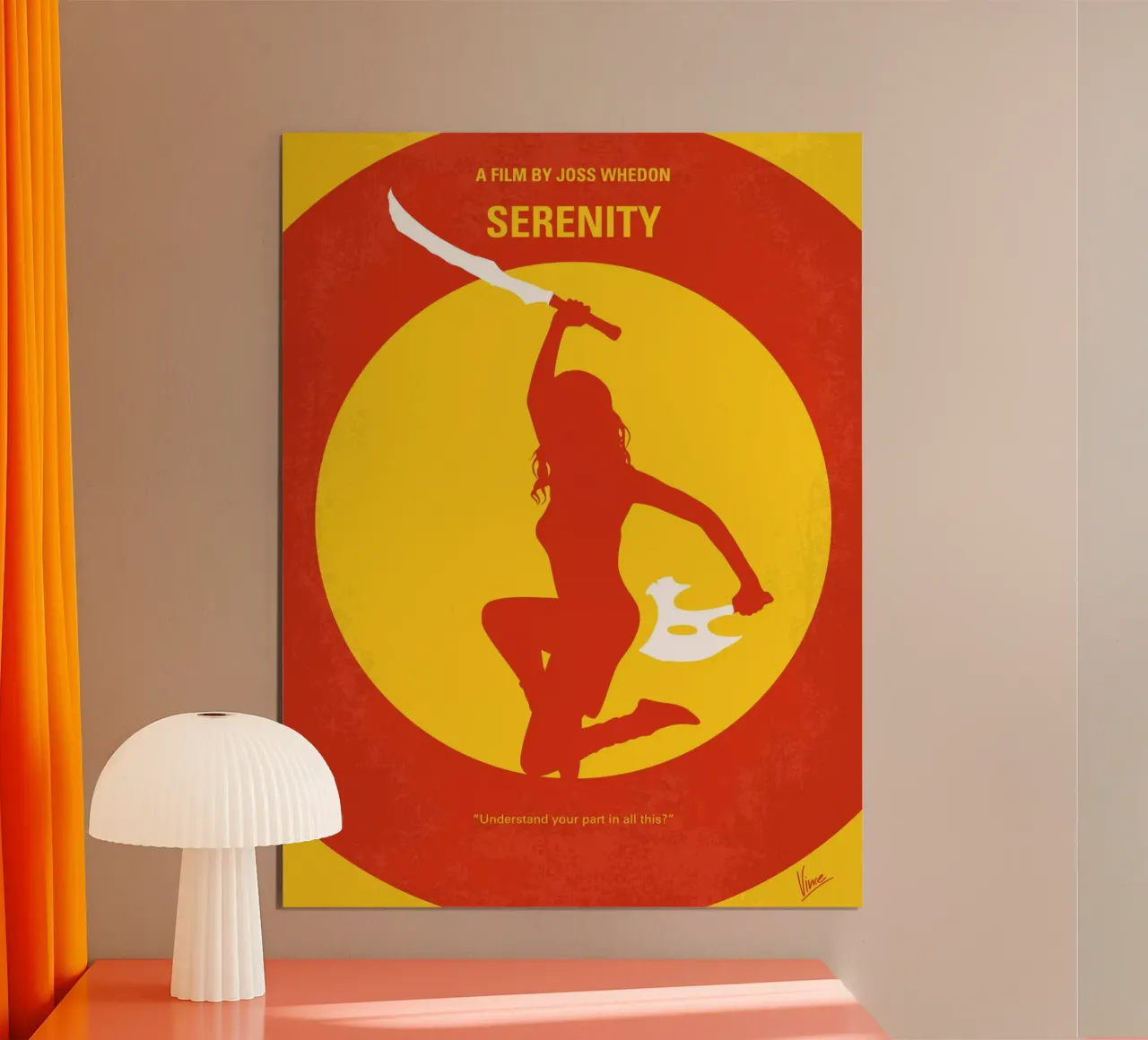 No722 My Serenity minimal movie poster carta hahnemühle da Chungkong