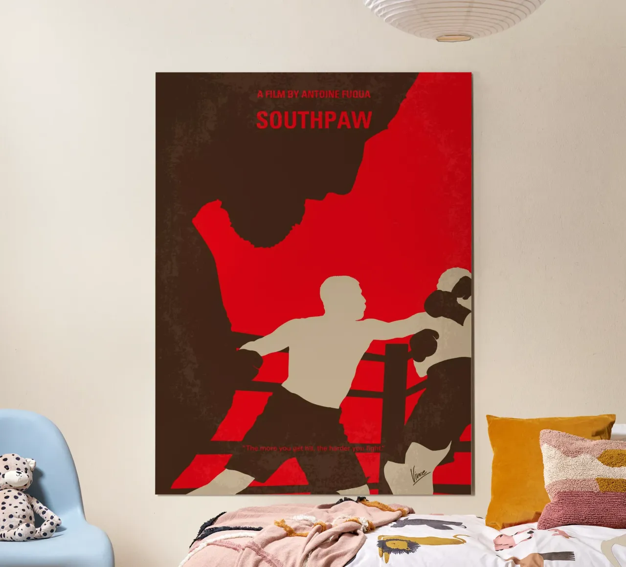 No723 My Southpaw minimal movie poster poster con telaio in plastica da Chungkong