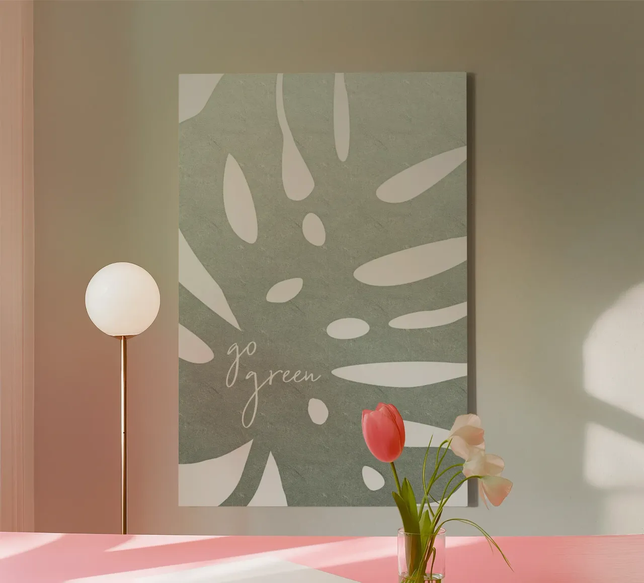 Acting in an environmentally conscious manner canvas with Floater frame by Melanie Viola