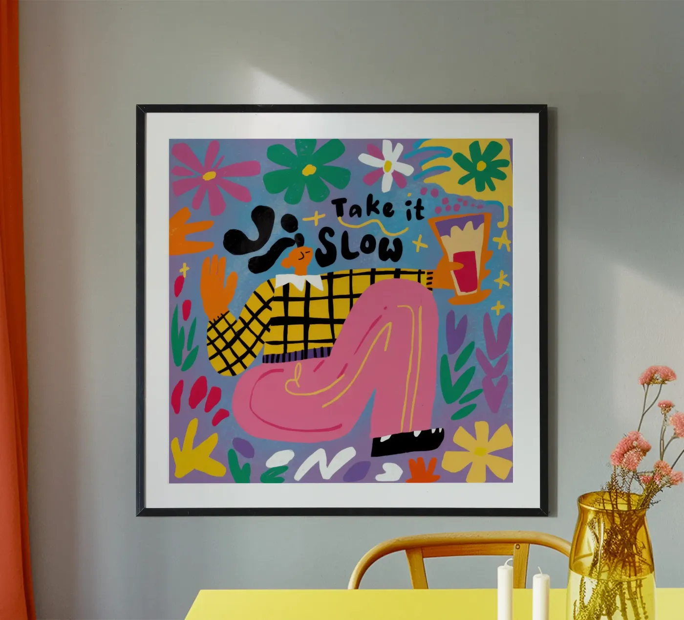 Slow Existential Vibe poster by Poem Hues