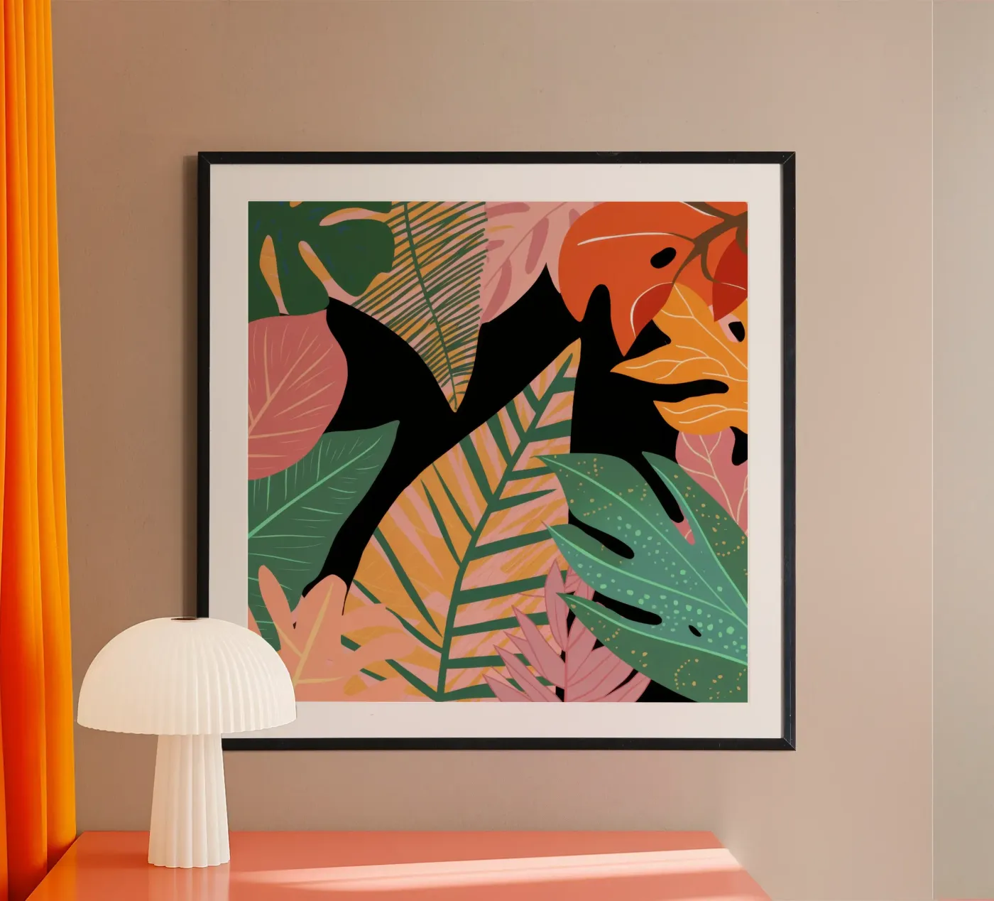 Primal Foliage Shadow poster by Bare Art
