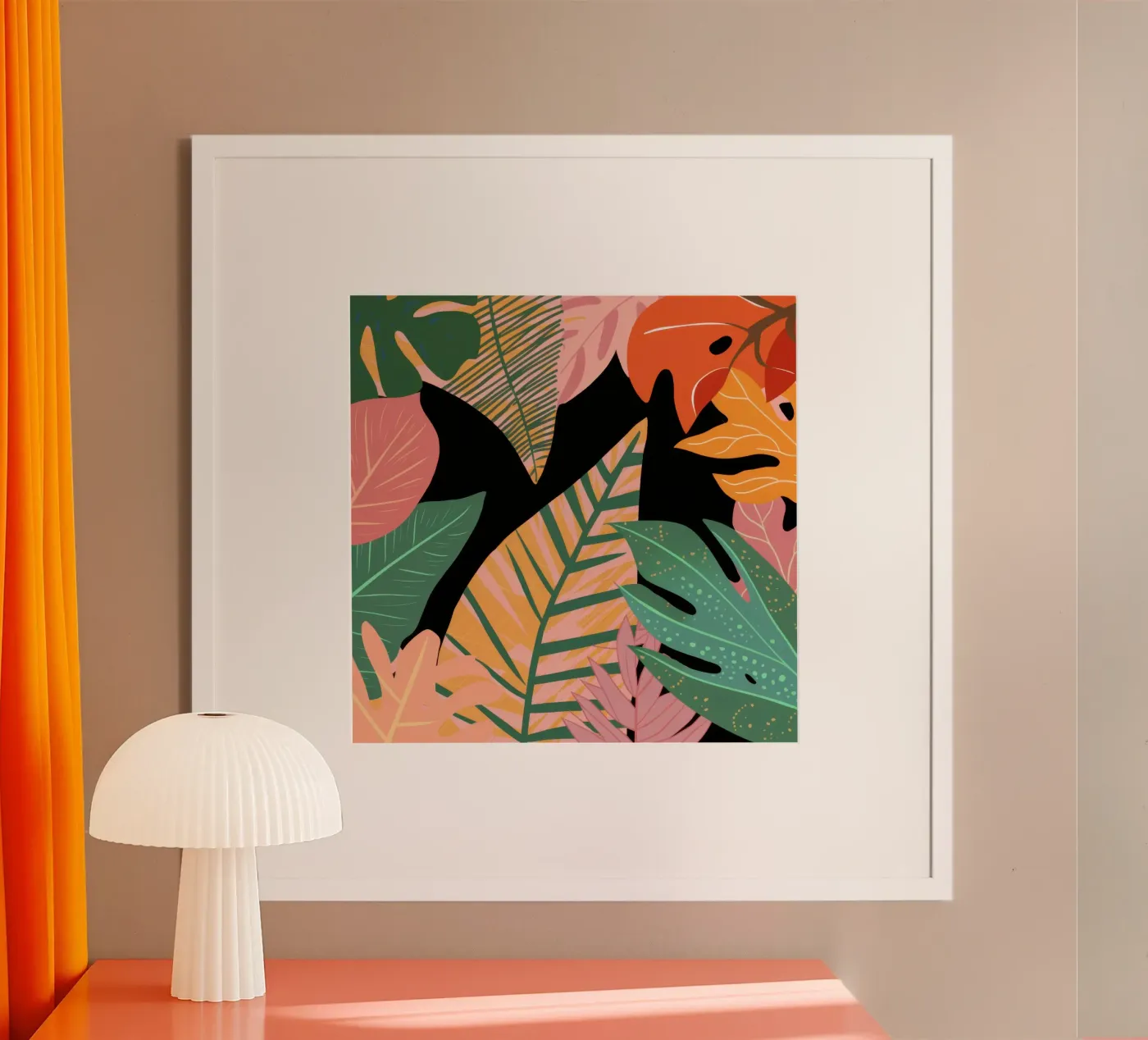 Primal Foliage Shadow poster by Bare Art