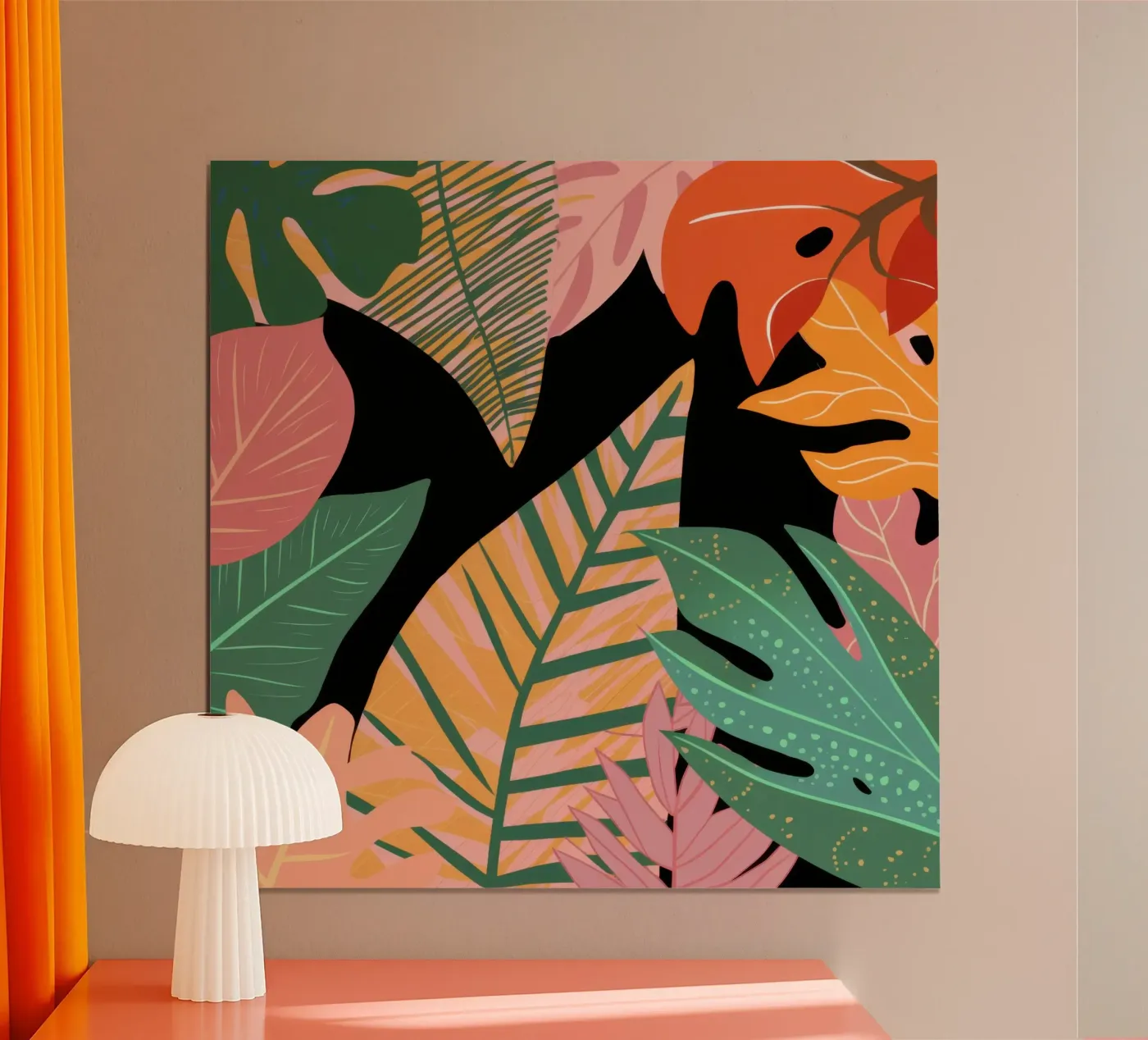 Primal Foliage Shadow poster by Bare Art