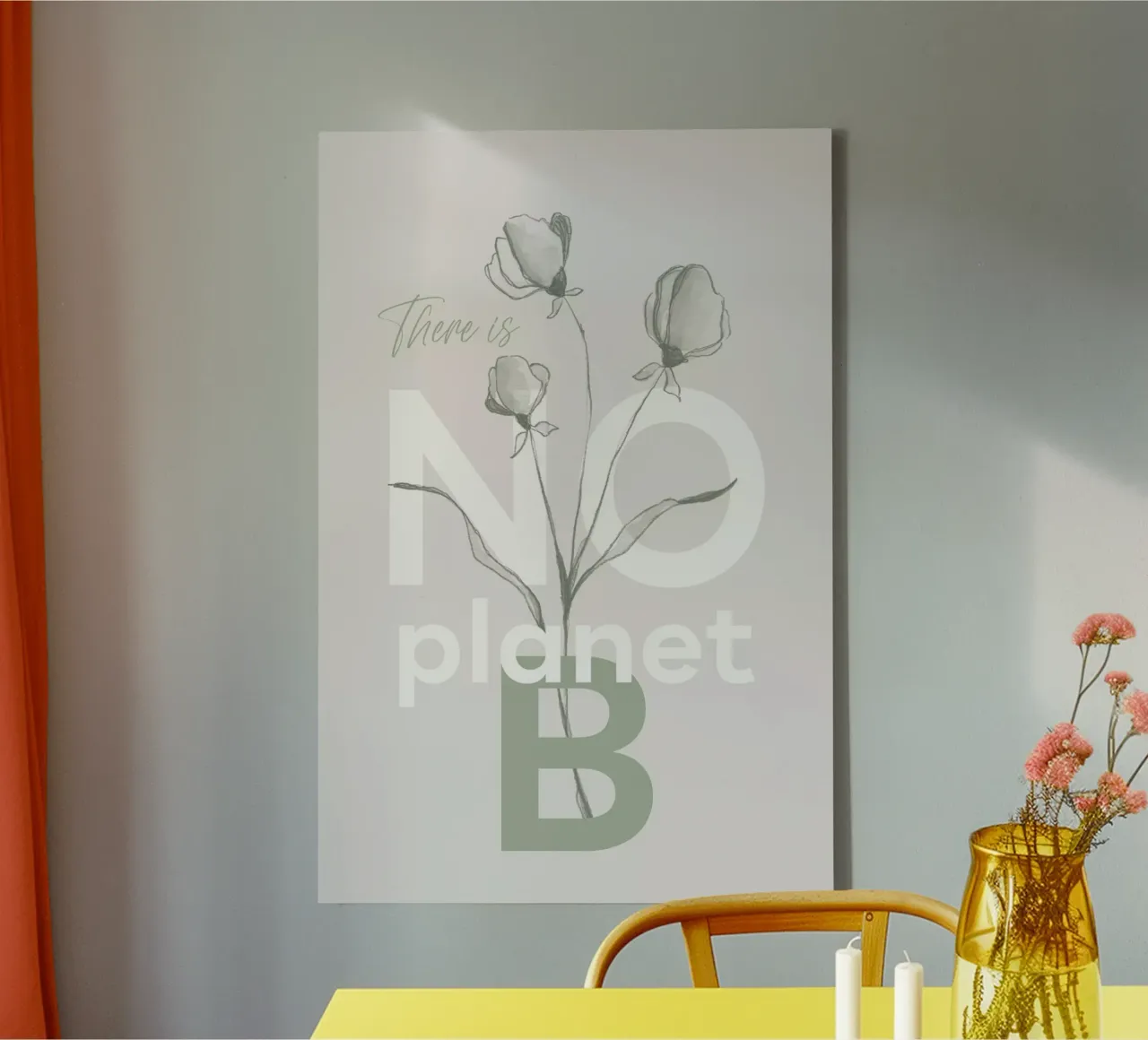 There is no planet B canvas by Melanie Viola