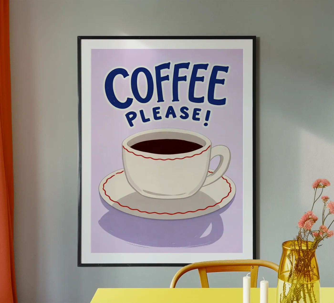 coffee please poster by kimodeal
