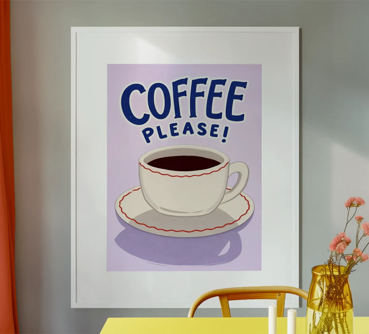 coffee please poster by kimodeal