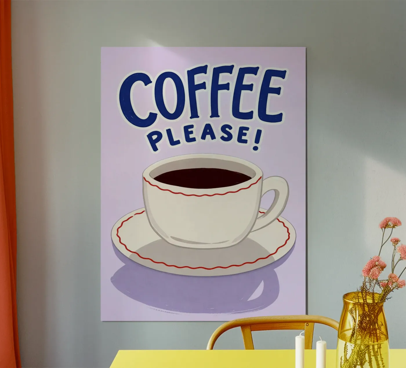 coffee please poster by kimodeal