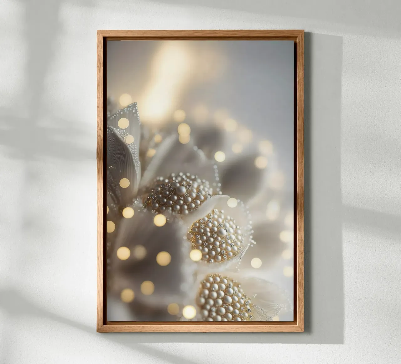 Pearly Flower tela con Cornice a cassetta da treechild
