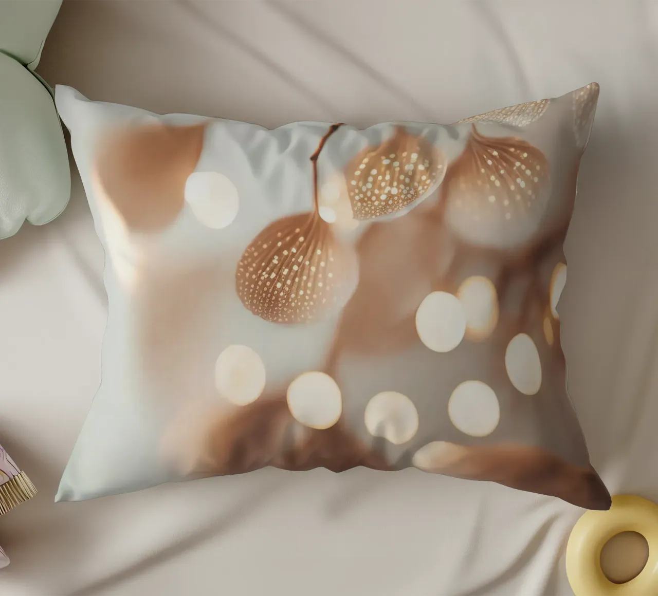 Tiny Leafs No 1 cuscino da treechild