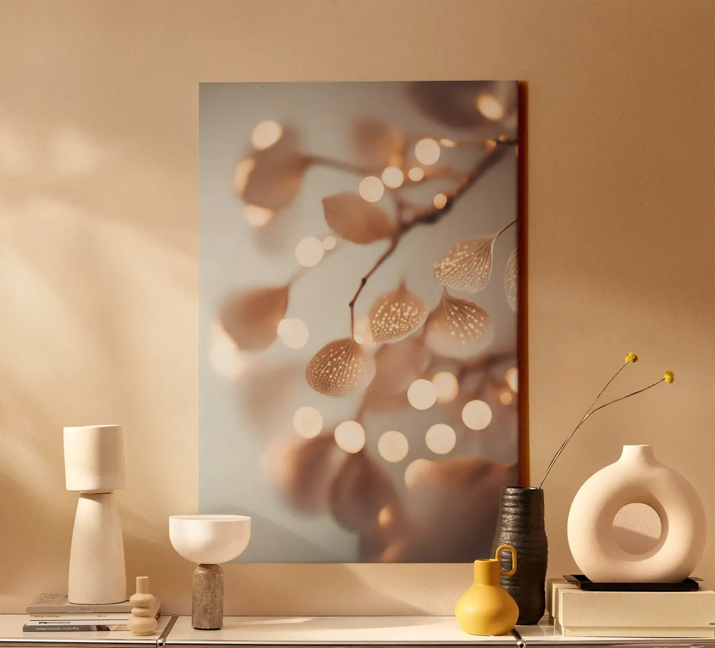 Tiny Leafs No 1 tela da treechild