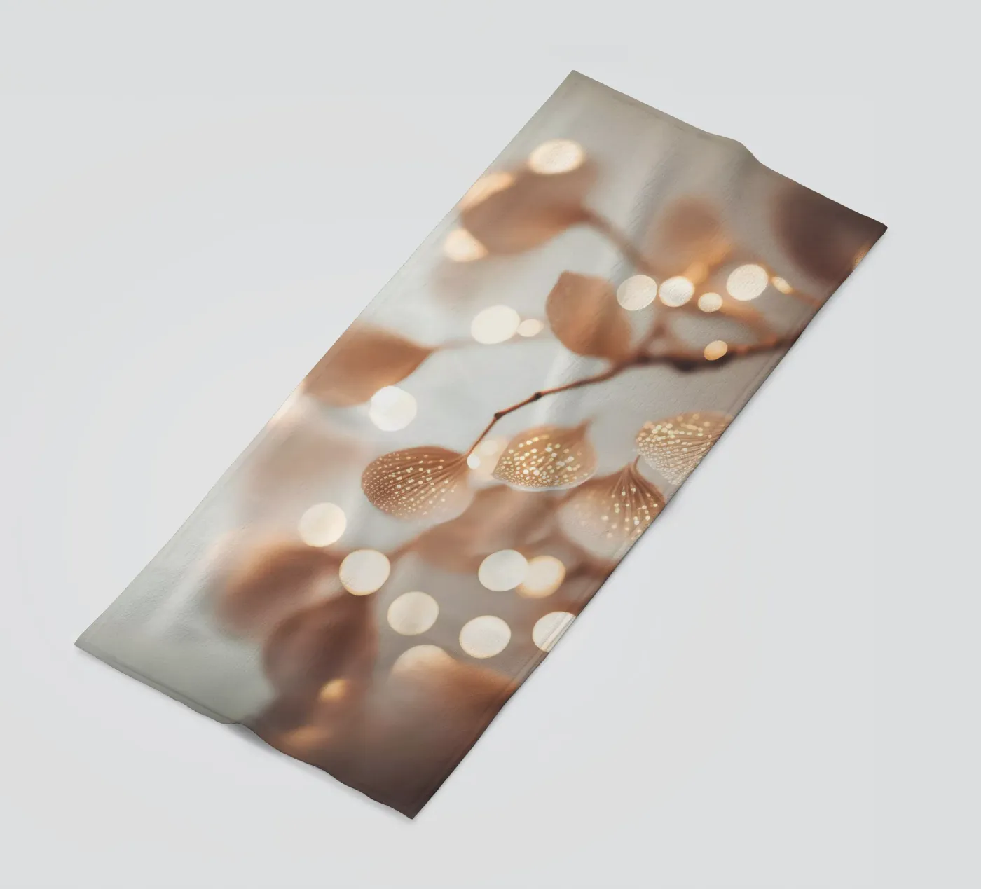Tiny Leafs No 1 beach towel by treechild