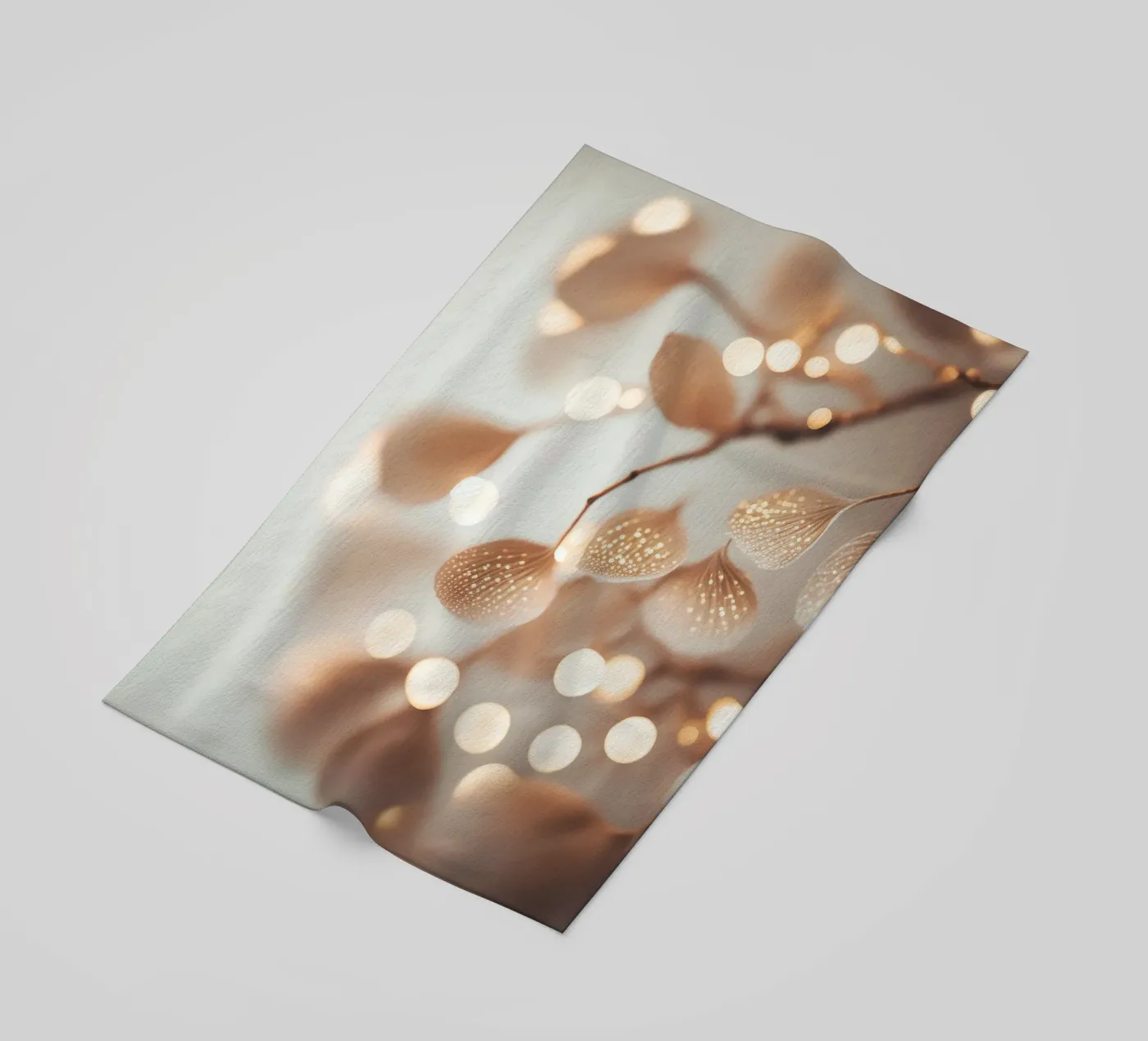 Tiny Leafs No 1 beach towel by treechild