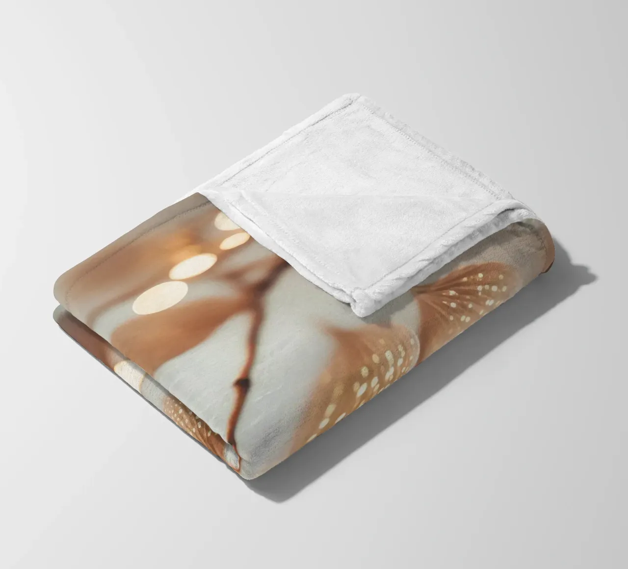 Tiny Leafs No 1 fleece blanket by treechild