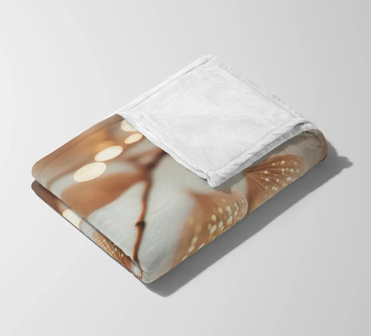 Tiny Leafs No 1 coperta in pile da treechild