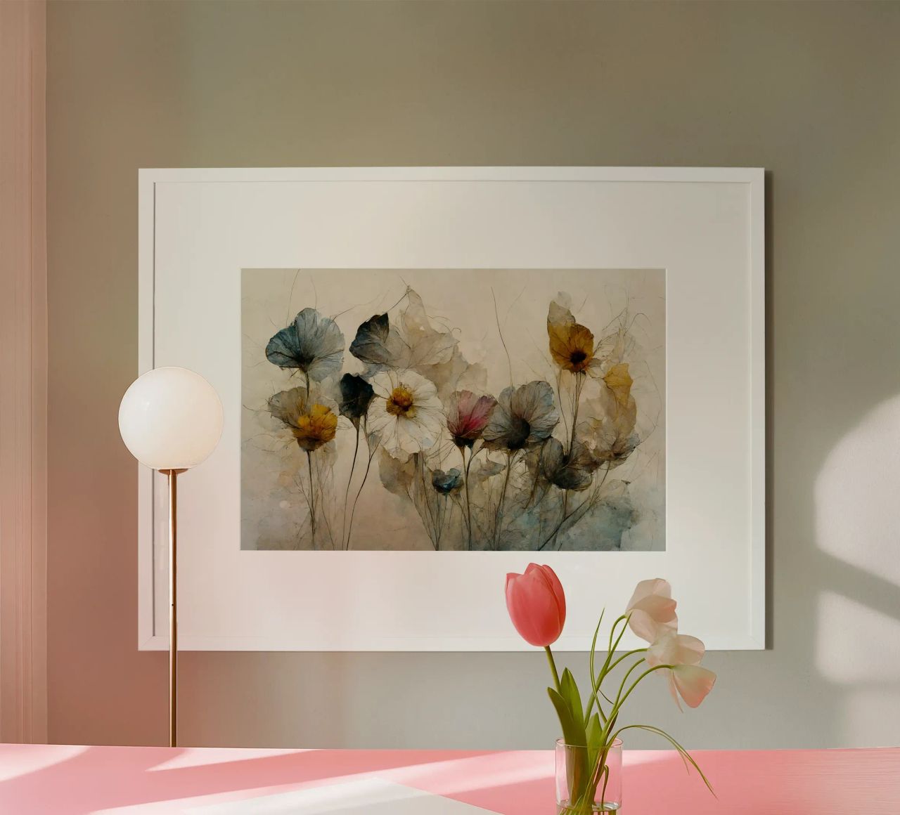 Dry Flowers Bouquet poster by treechild