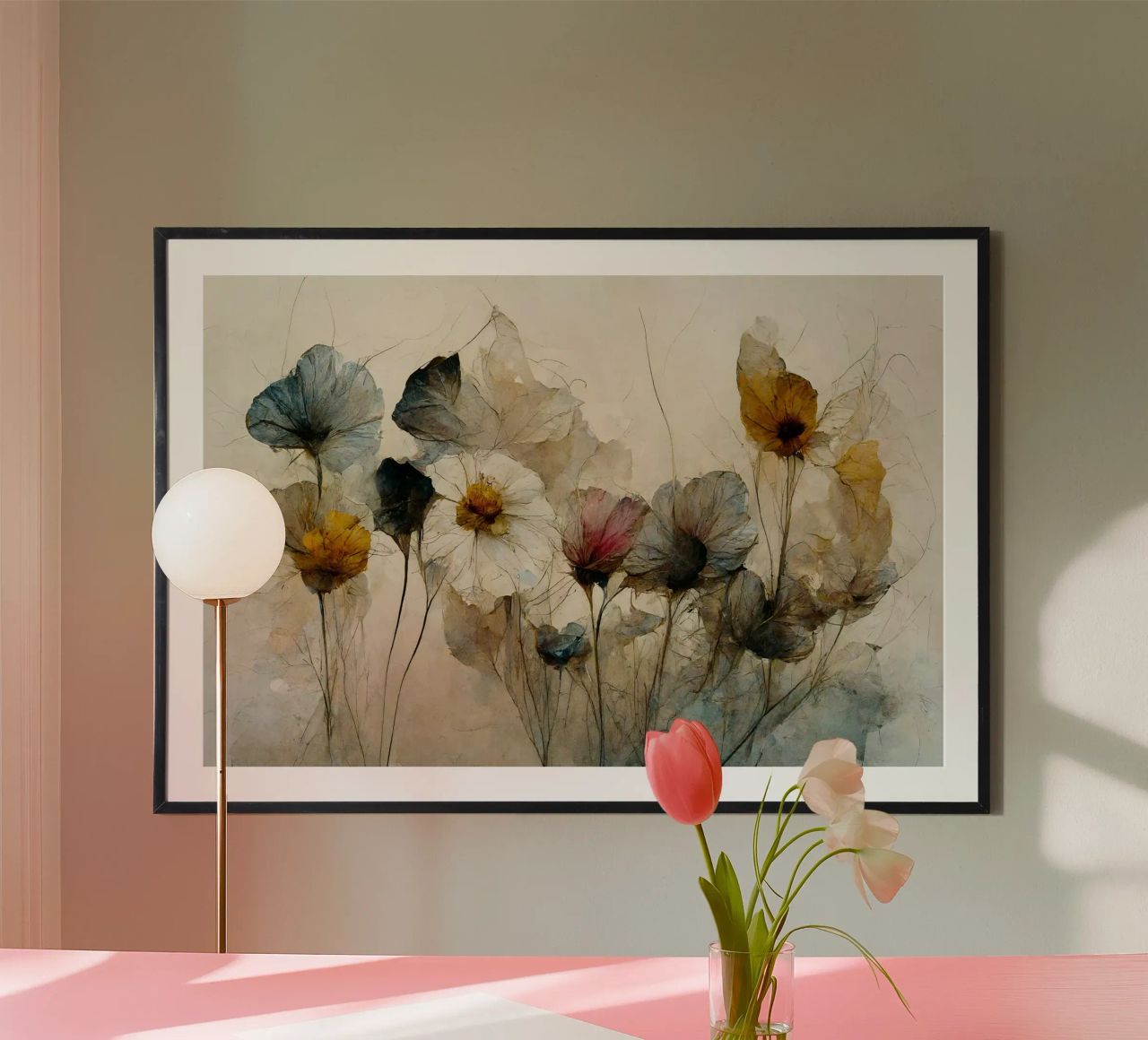 Dry Flowers Bouquet poster by treechild