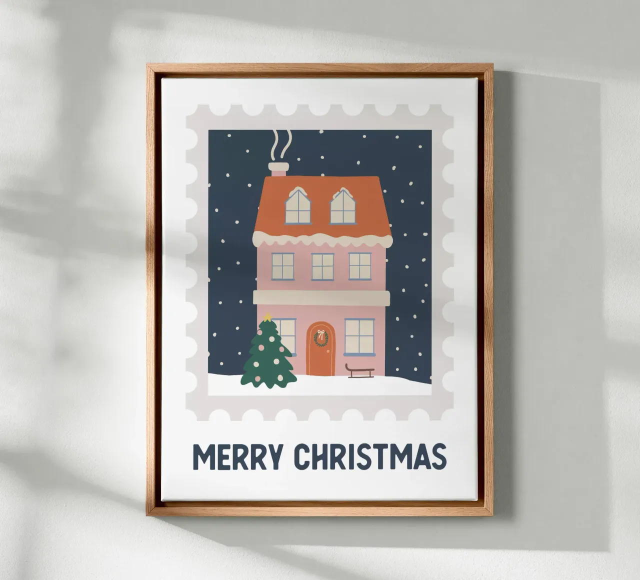 Christmas Post tela con Cornice a cassetta da we line studio - design