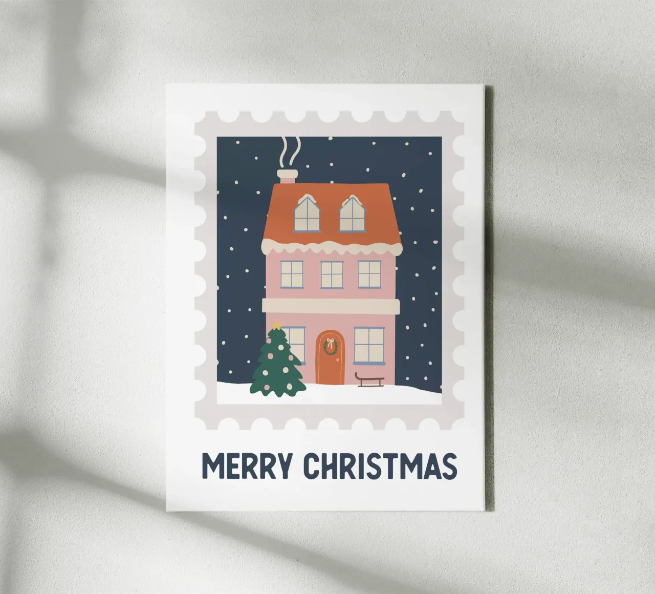 Christmas Post tela con Cornice a cassetta da we line studio - design