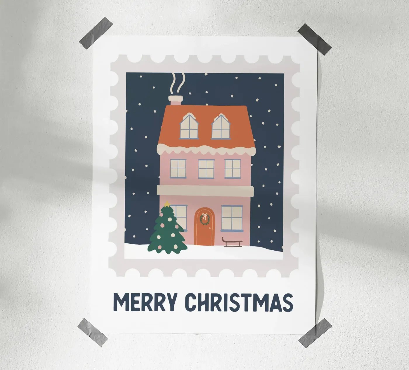 Christmas Post poster by we line studio - design