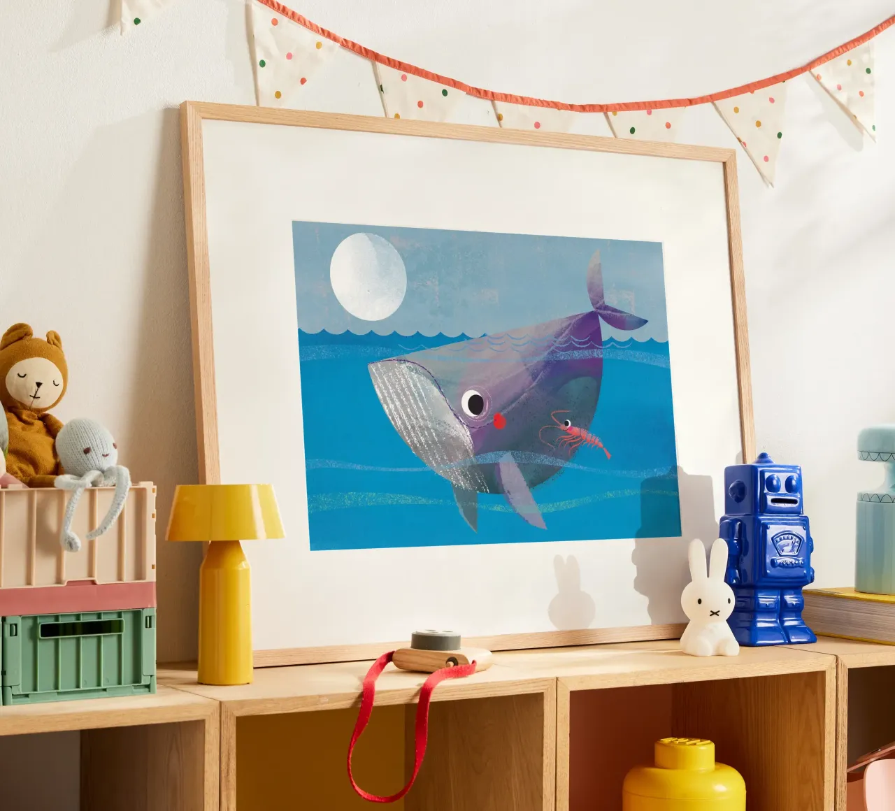 Balena e granchio poster da Looks n Brains