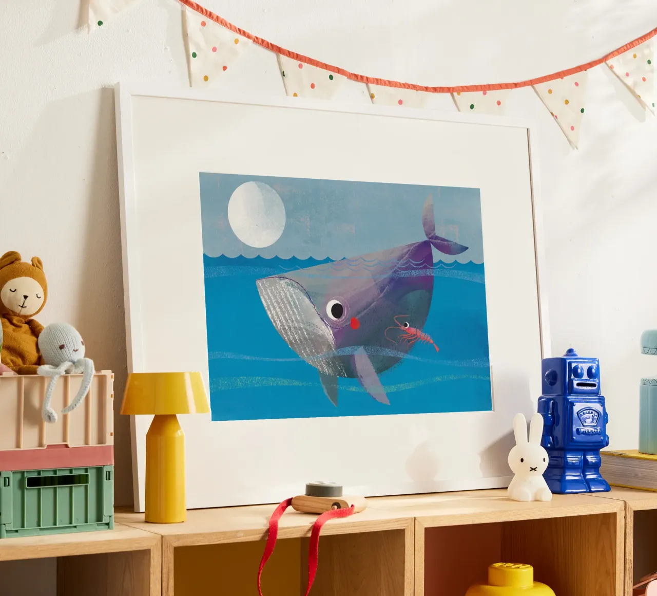 Balena e granchio poster da Looks n Brains