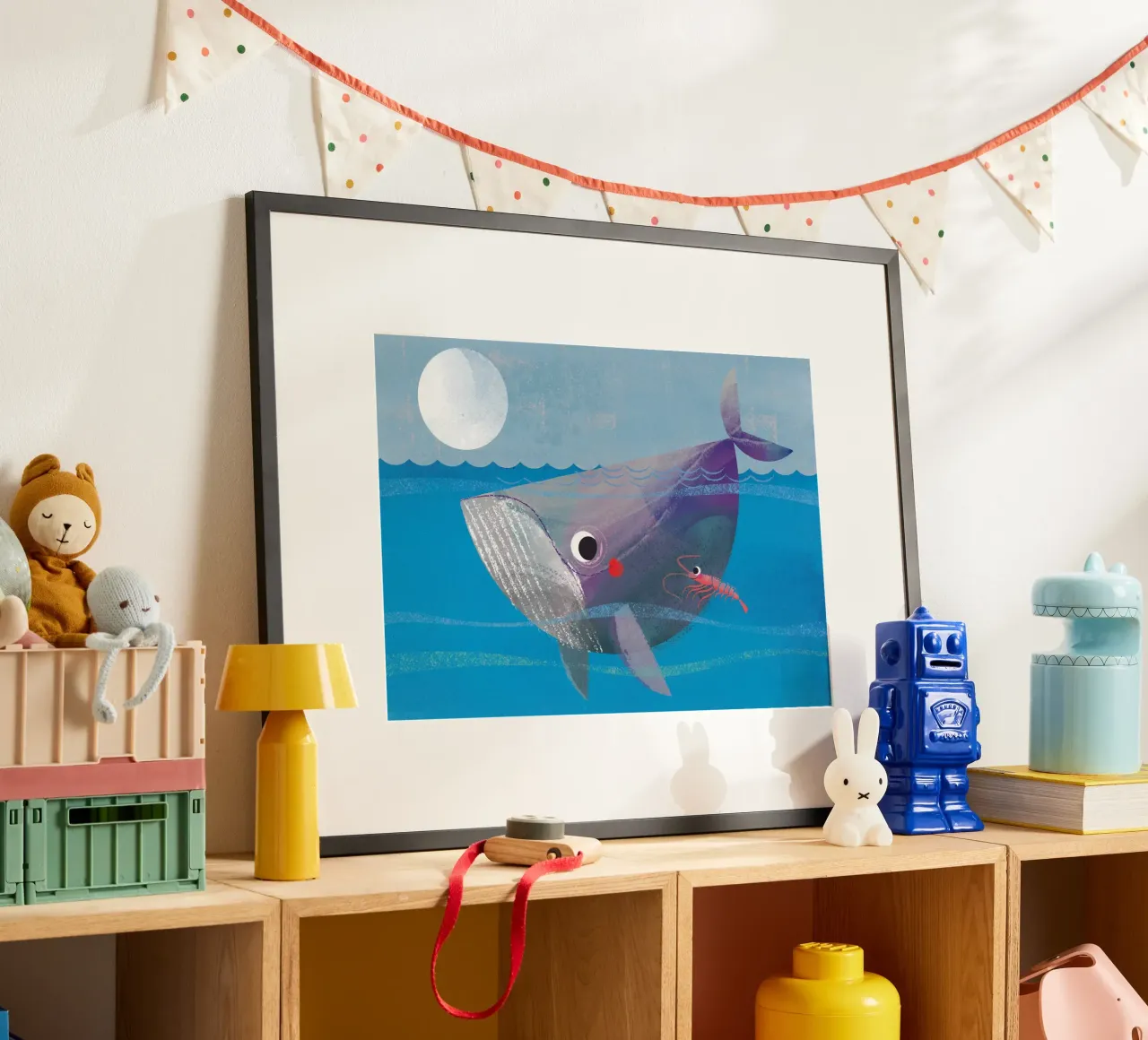 Balena e granchio poster da Looks n Brains