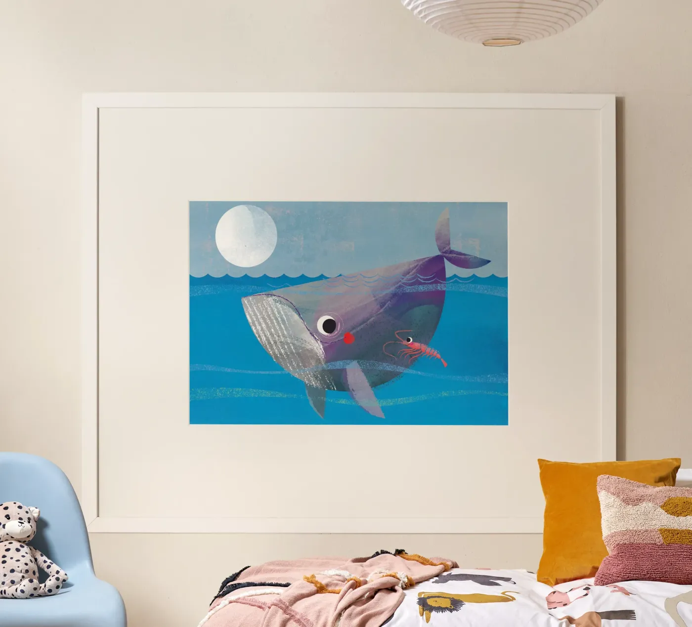 Whale and crab poster da Looks n Brains