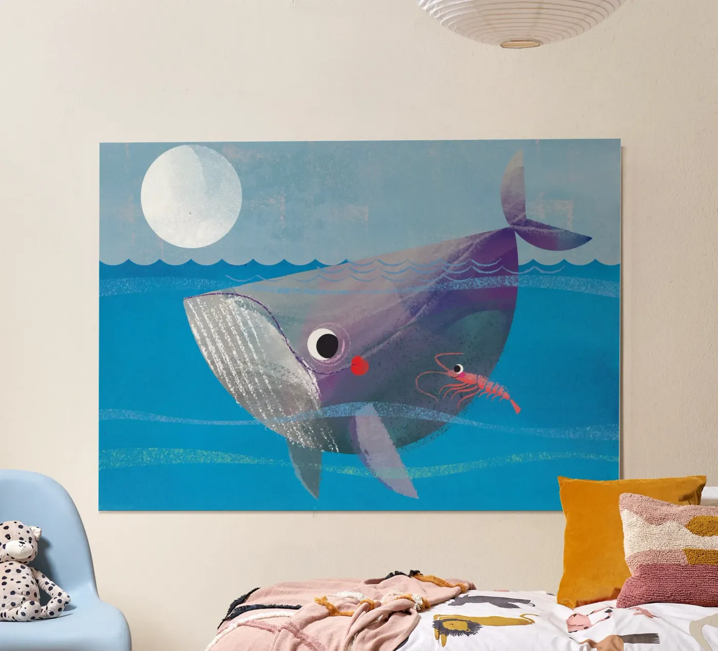 Whale and crab poster da Looks n Brains