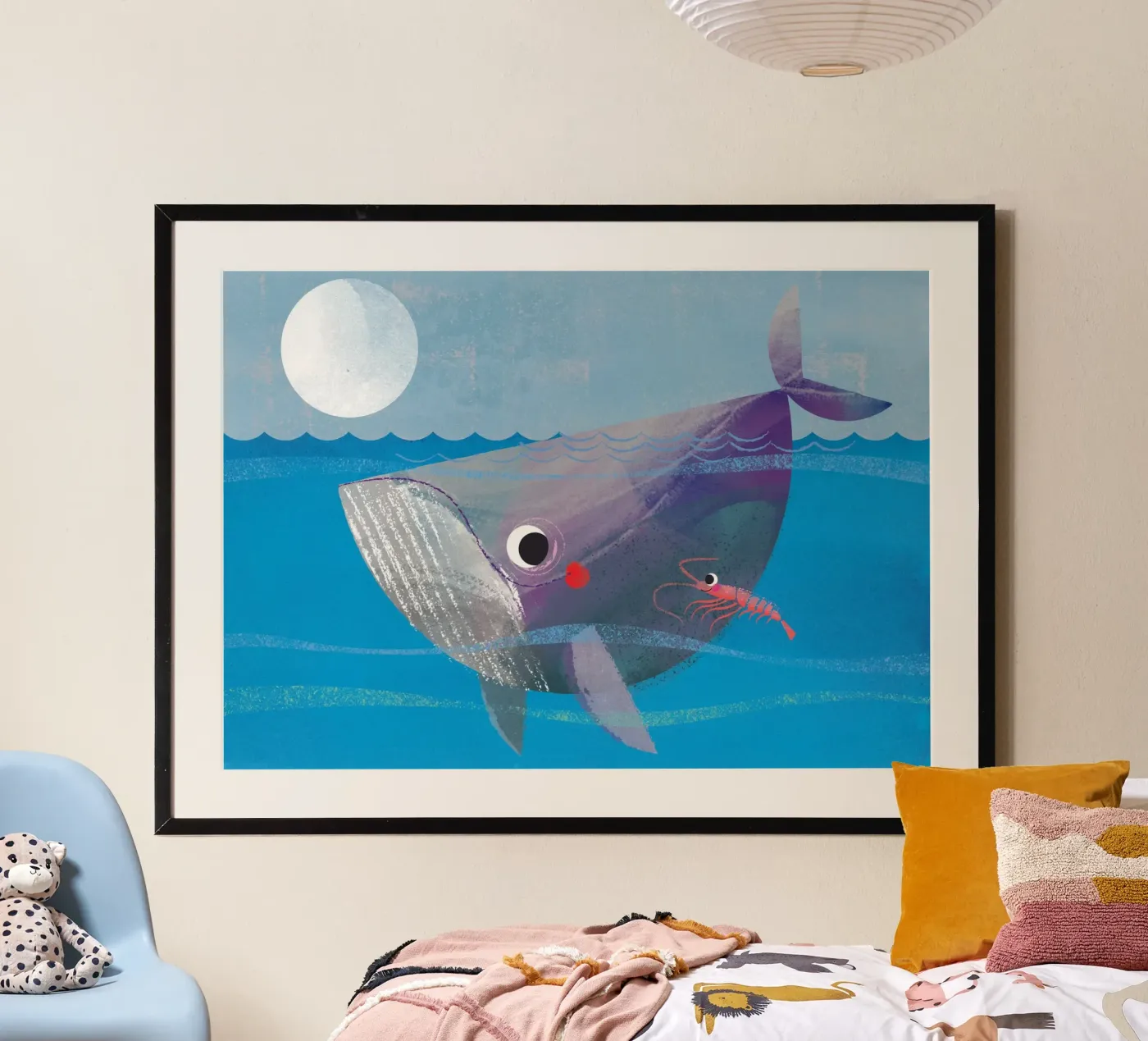 Whale and crab poster da Looks n Brains