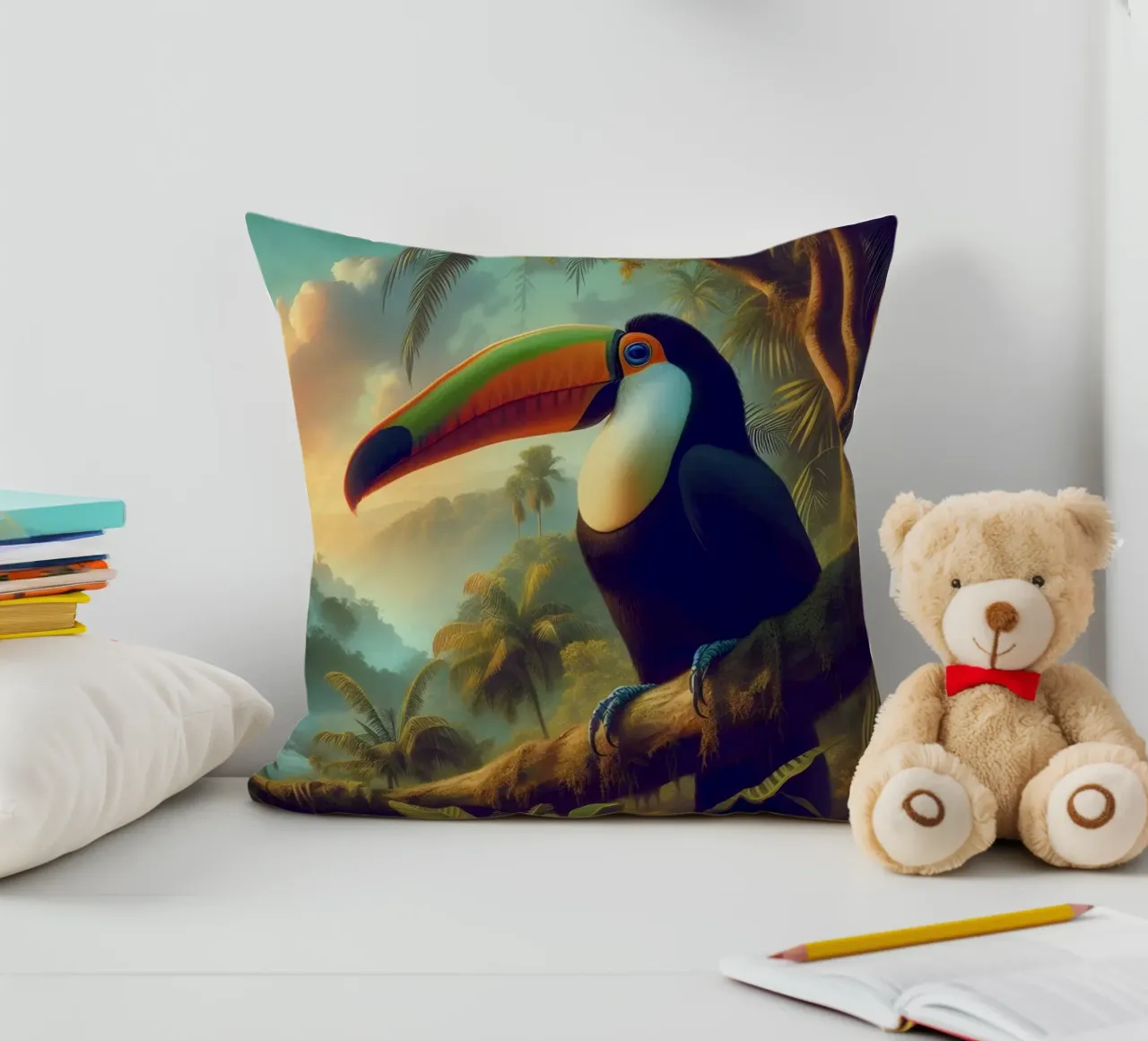 TOUCAN cuscino da RUBIANT ART