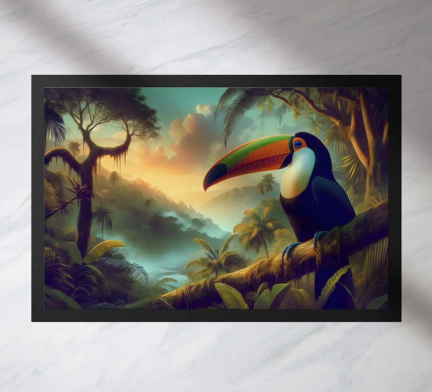 TOUCAN doormat by RUBIANT ART