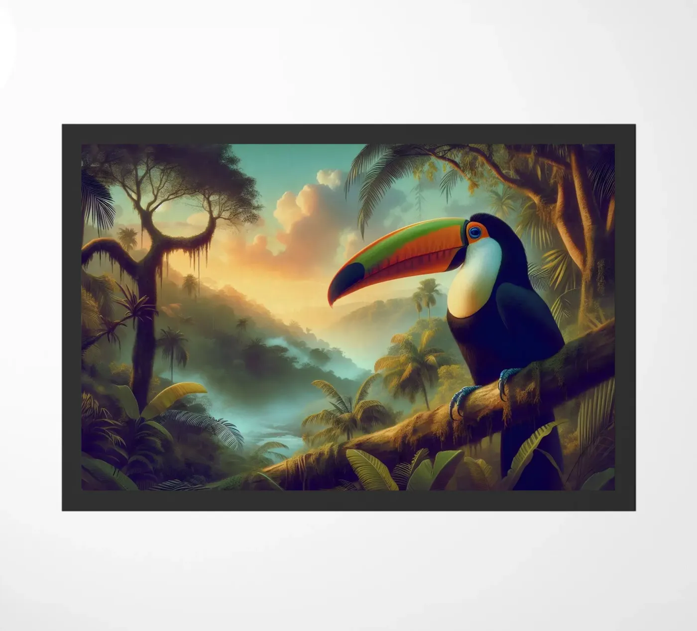 TOUCAN doormat by RUBIANT ART