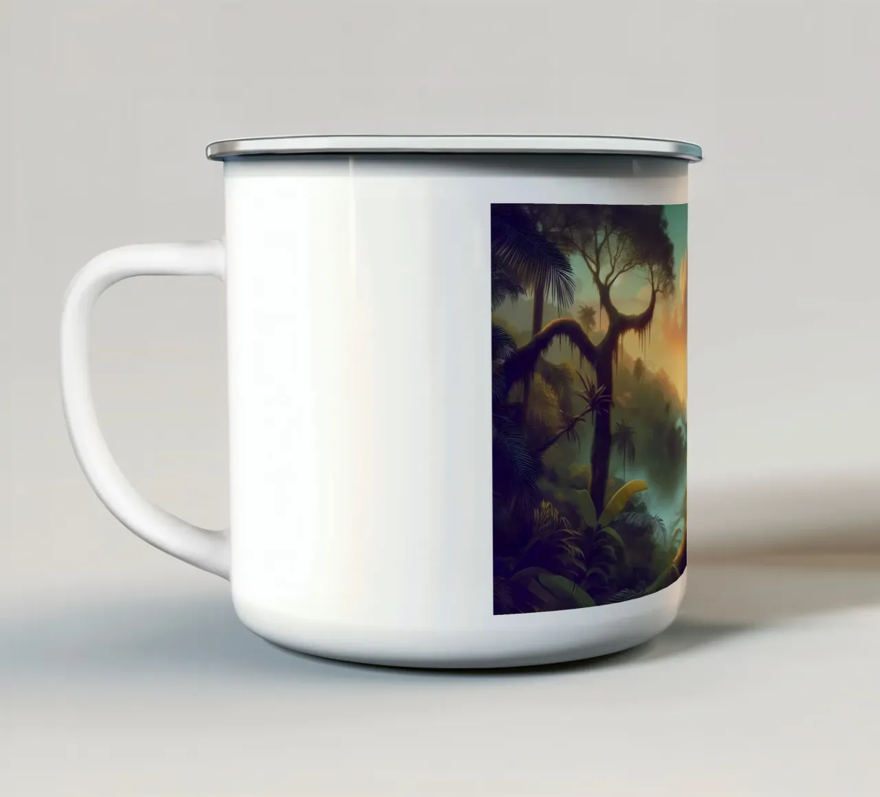 TOUCAN tazza in smalto da RUBIANT ART